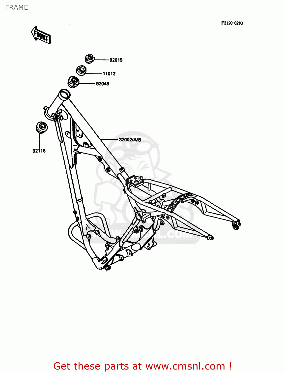 FRAME KDX200-C2 1987 UNITED KINGDOM AL