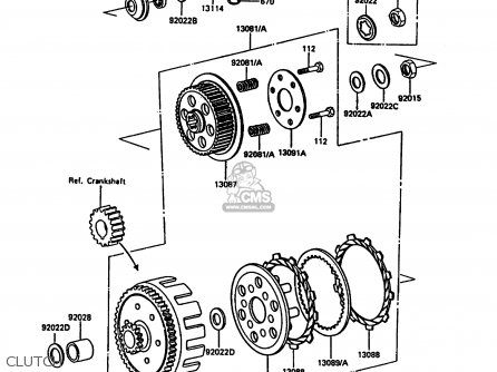 CLUTCH - KDX200-C2 1987 UNITED KINGDOM AL