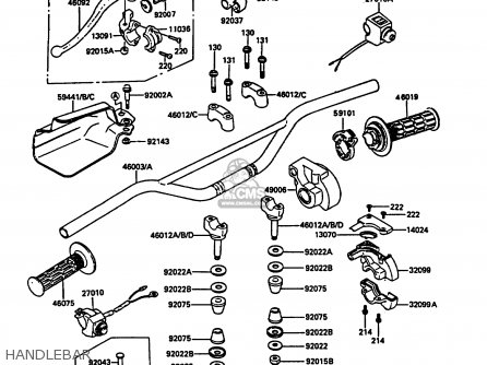 HANDLEBAR - KDX200-C2 1987 UNITED KINGDOM AL