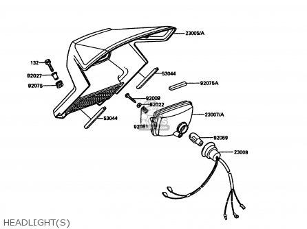 HEADLIGHT(S) - KDX200-C2 1987 UNITED KINGDOM AL