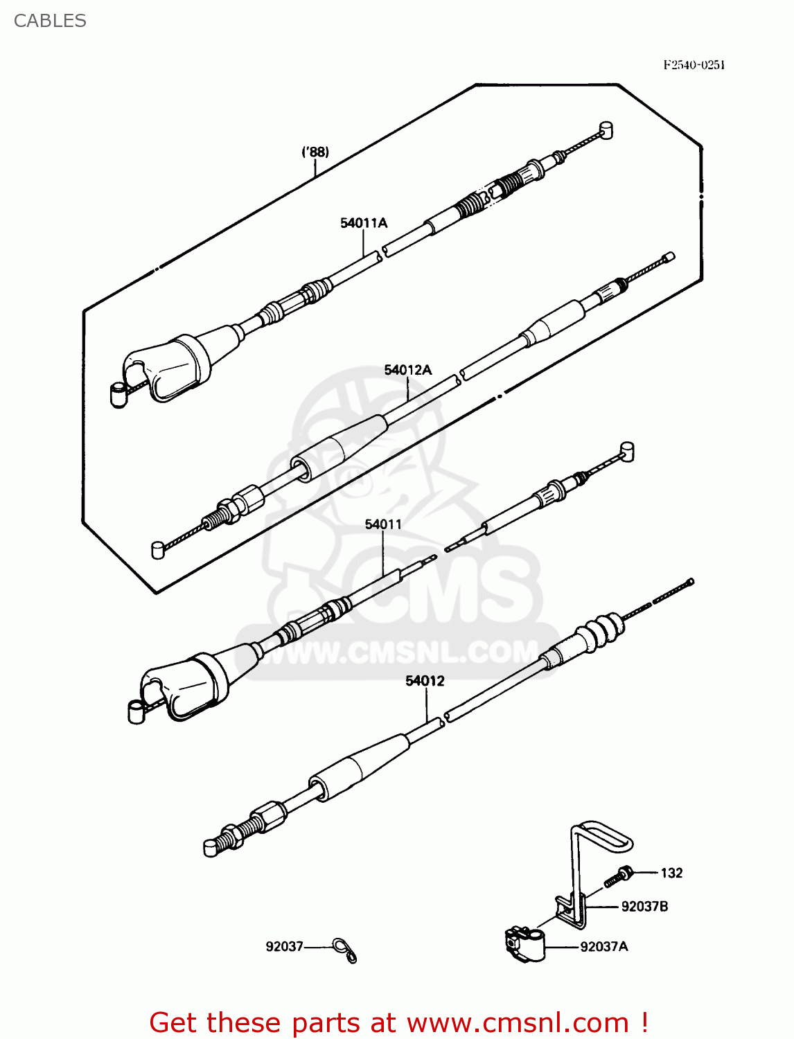 CABLES KDX200-C2 1987 USA CANADA