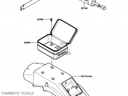 OWNER'S TOOLS - KDX200-C2 1987 USA CANADA