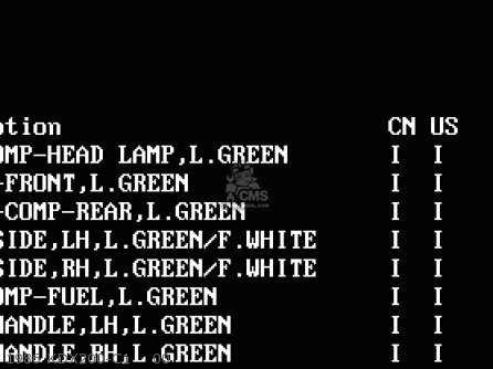 1986 KDX200-C1    00 - KDX200-C2 1987 USA CANADA