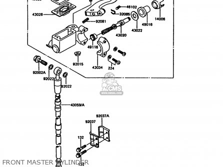 FRONT MASTER CYLINDER - KDX200-C3 1988 UNITED KINGDOM AL