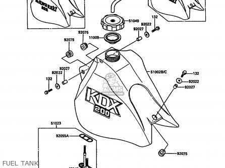 FUEL TANK - KDX200-C3 1988 UNITED KINGDOM AL