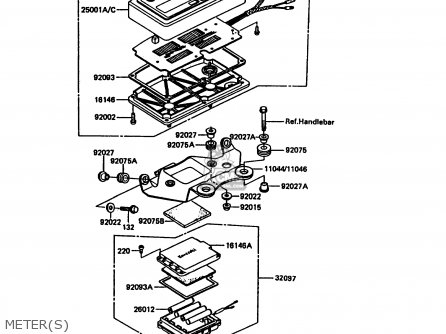 METER(S) - KDX200-C3 1988 UNITED KINGDOM AL