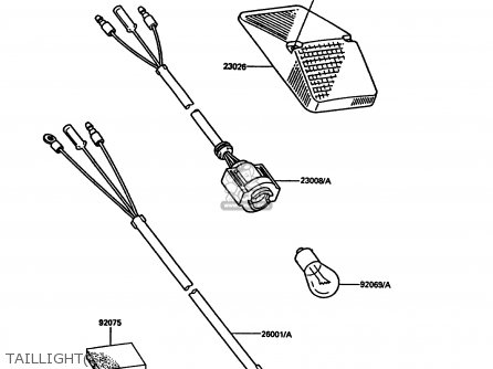 TAILLIGHT(S) - KDX200-C3 1988 UNITED KINGDOM AL