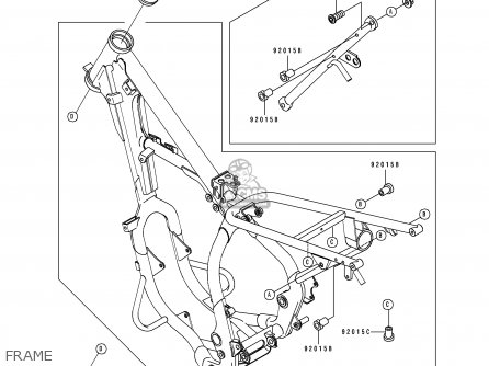 FRAME - KDX200-E1 1989 UNITED KINGDOM AL