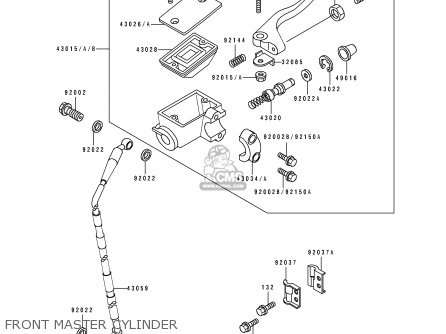FRONT MASTER CYLINDER - KDX200-E1 1989 UNITED KINGDOM AL