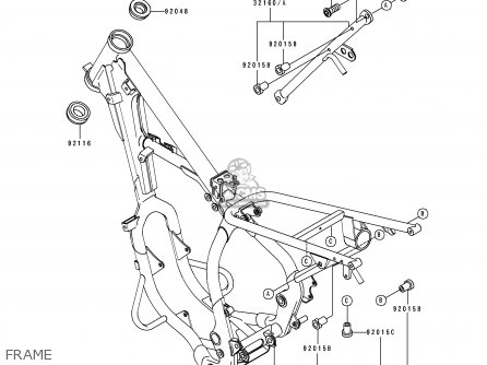 FRAME - KDX200-E1 1989 USA CANADA