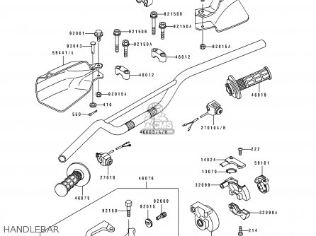 HANDLEBAR - KDX200-E1 1989 USA CANADA