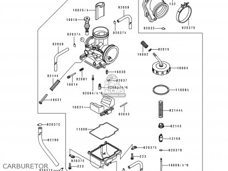 CARBURETOR - KDX200-E2 1990 UNITED KINGDOM AL AS