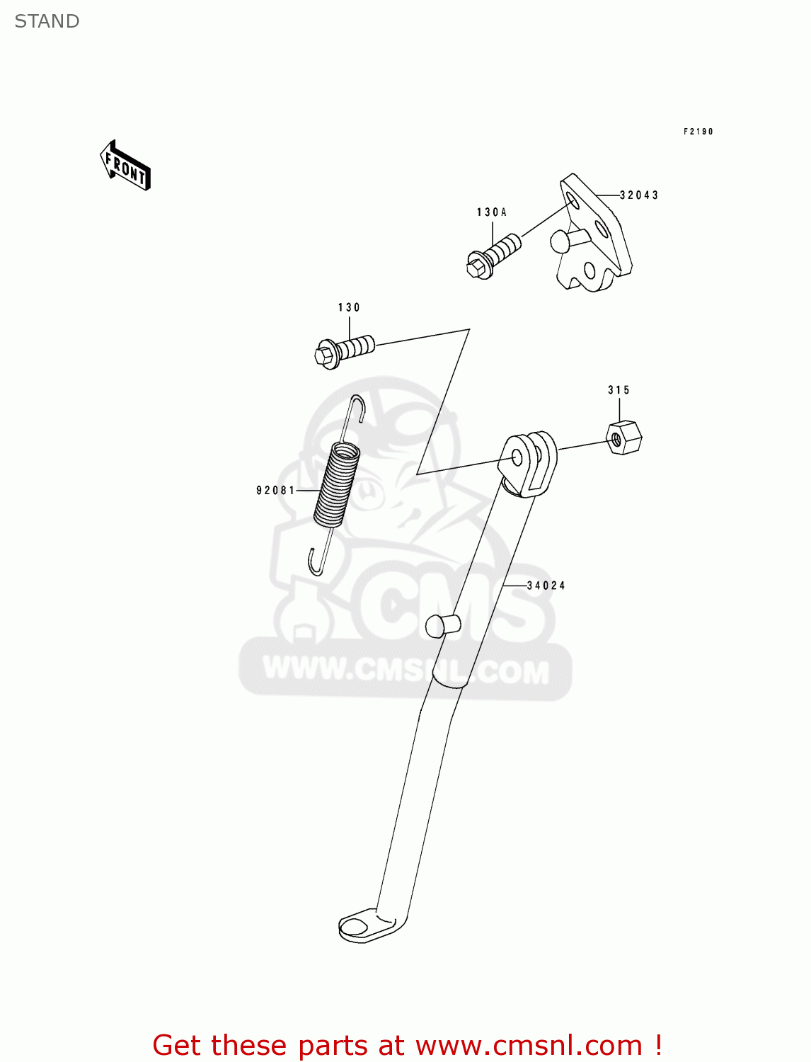 STAND KDX200-E3 1991 UNITED KINGDOM AL