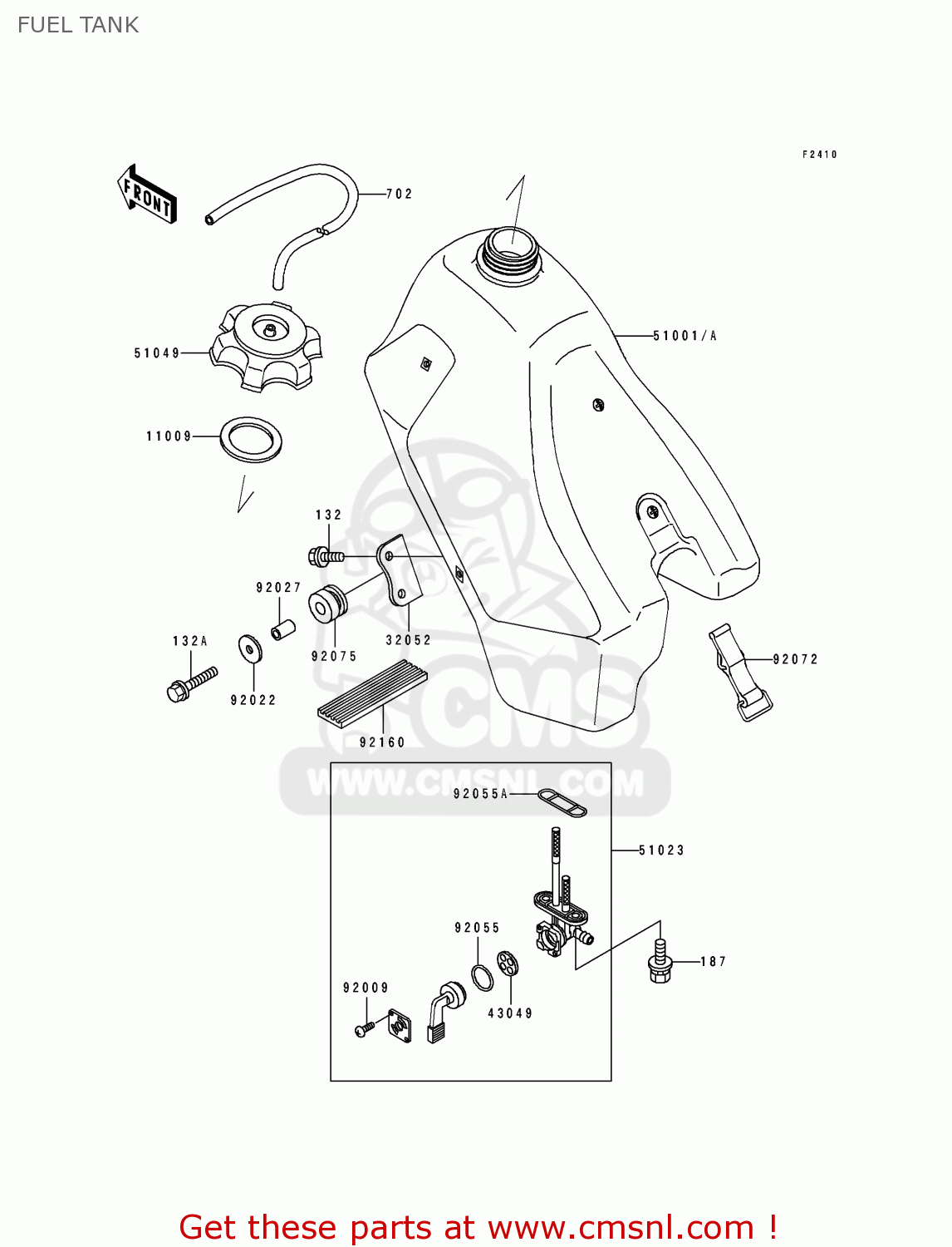 FUEL TANK KDX200-E3 1991 UNITED KINGDOM AL