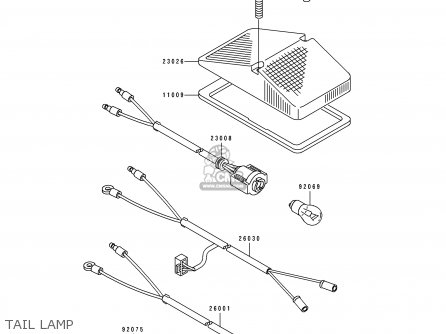 TAIL LAMP - KDX200-E3 1991 UNITED KINGDOM AL