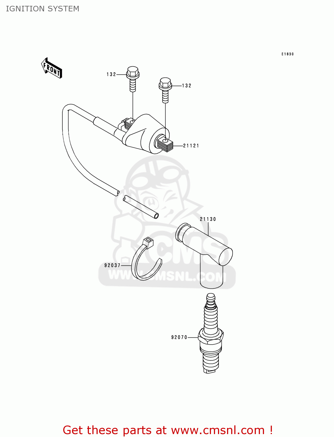 IGNITION SYSTEM KDX200-E4 1992 UNITED KINGDOM AL