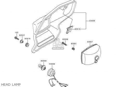 HEAD LAMP - KDX200-E4 1992 UNITED KINGDOM AL