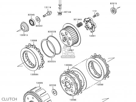 Kawasaki KDX200-E4 1992 USA CANADA parts lists and schematics