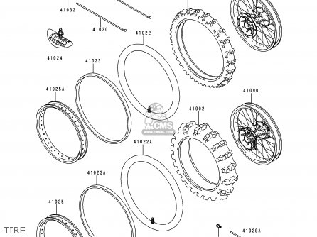 TIRE - KDX200-E5 1993 USA CANADA