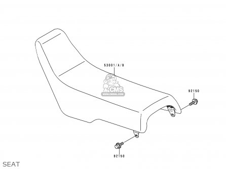 SEAT - KDX200-E5 1993 USA CANADA