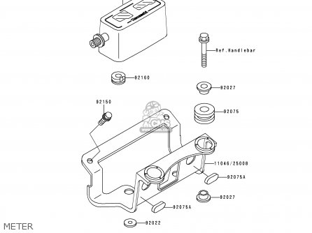 METER - KDX200-E5 1993 USA CANADA