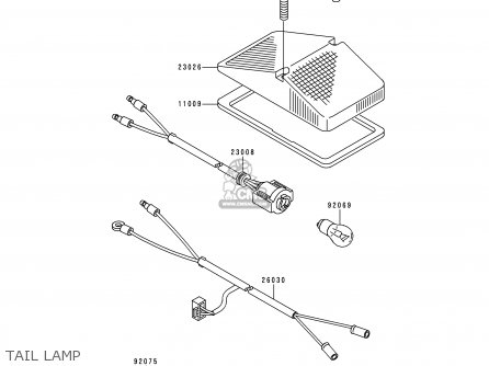 TAIL LAMP - KDX200-E5 1993 USA CANADA