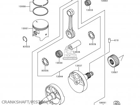 CRANKSHAFT/PISTON(S) - KDX200-E6 1994 UNITED KINGDOM AL