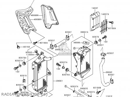RADIATOR(KDX200-E6) - KDX200-E6 1994 UNITED KINGDOM AL