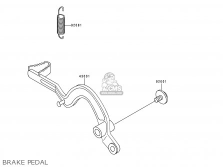 BRAKE PEDAL - KDX200-E6 1994 UNITED KINGDOM AL