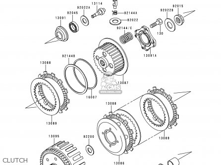 Kawasaki KDX200-H1 1995 USA CANADA parts lists and schematics