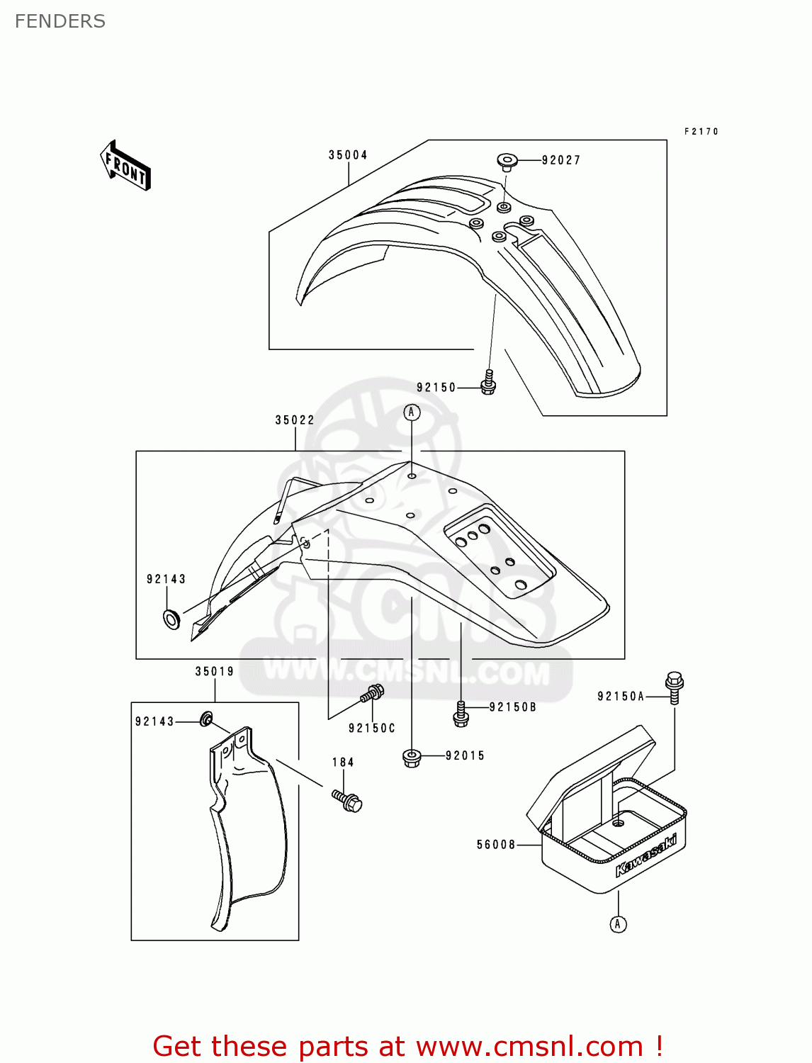 FENDERS KDX200-H1 1995 USA CANADA