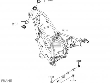 FRAME - KDX200-H1 1995 USA CANADA