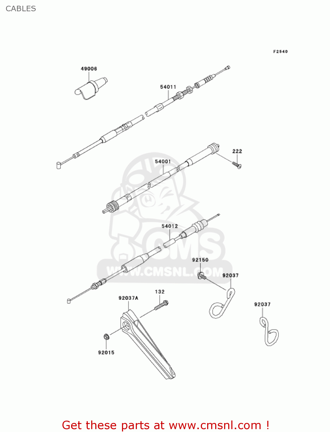 CABLES KDX200-H10 KDX200 2004