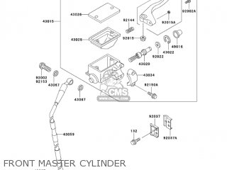 FRONT MASTER CYLINDER - KDX200-H10 KDX200 2004