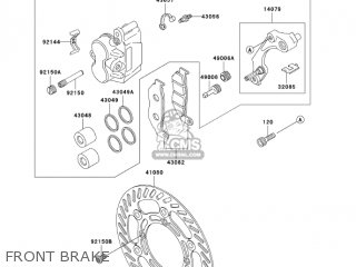 FRONT BRAKE - KDX200-H10 KDX200 2004