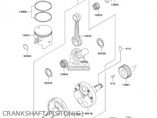 CRANKSHAFT/PISTON(S) - KDX200-H10 KDX200 2004