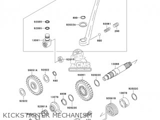 KICKSTARTER MECHANISM - KDX200-H10 KDX200 2004