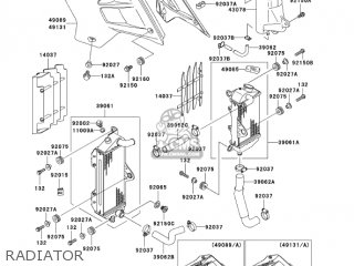RADIATOR - KDX200-H10 KDX200 2004