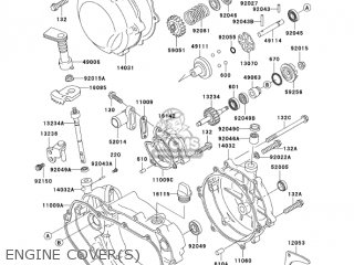 ENGINE COVER(S) - KDX200-H10 KDX200 2004