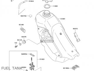 FUEL TANK - KDX200-H10 KDX200 2004