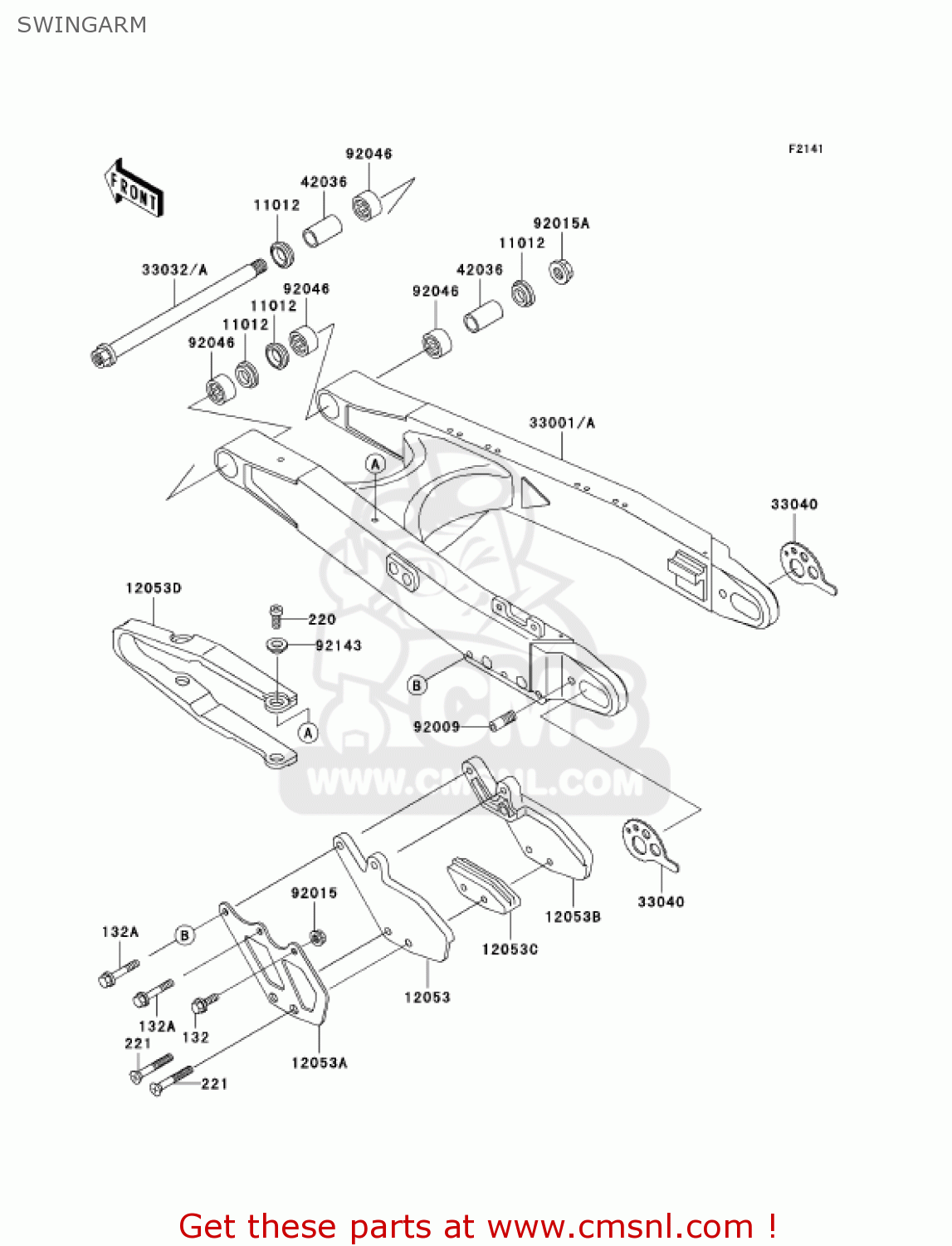 SWINGARM KDX200-H11 KDX200 2005