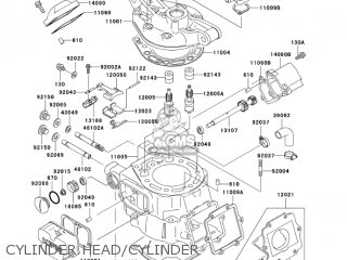 CYLINDER HEAD/CYLINDER - KDX200-H11 KDX200 2005
