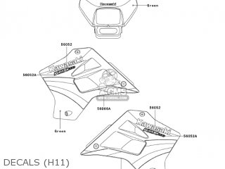 DECALS (H11) - KDX200-H11 KDX200 2005