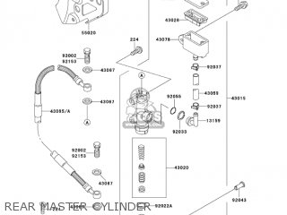REAR MASTER CYLINDER - KDX200-H11 KDX200 2005