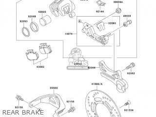 REAR BRAKE - KDX200-H11 KDX200 2005
