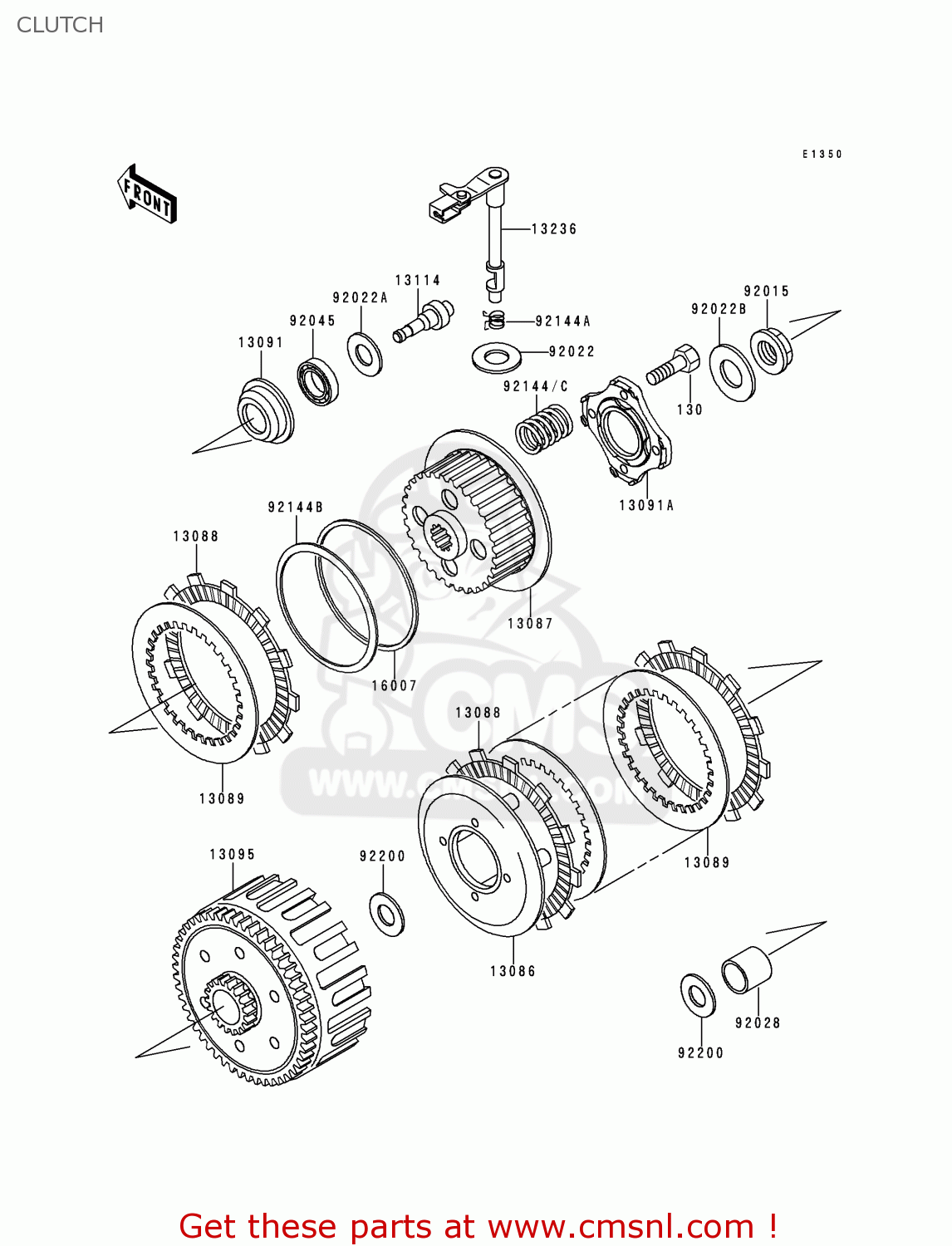 CLUTCH KDX200-H5 1999 EUROPE