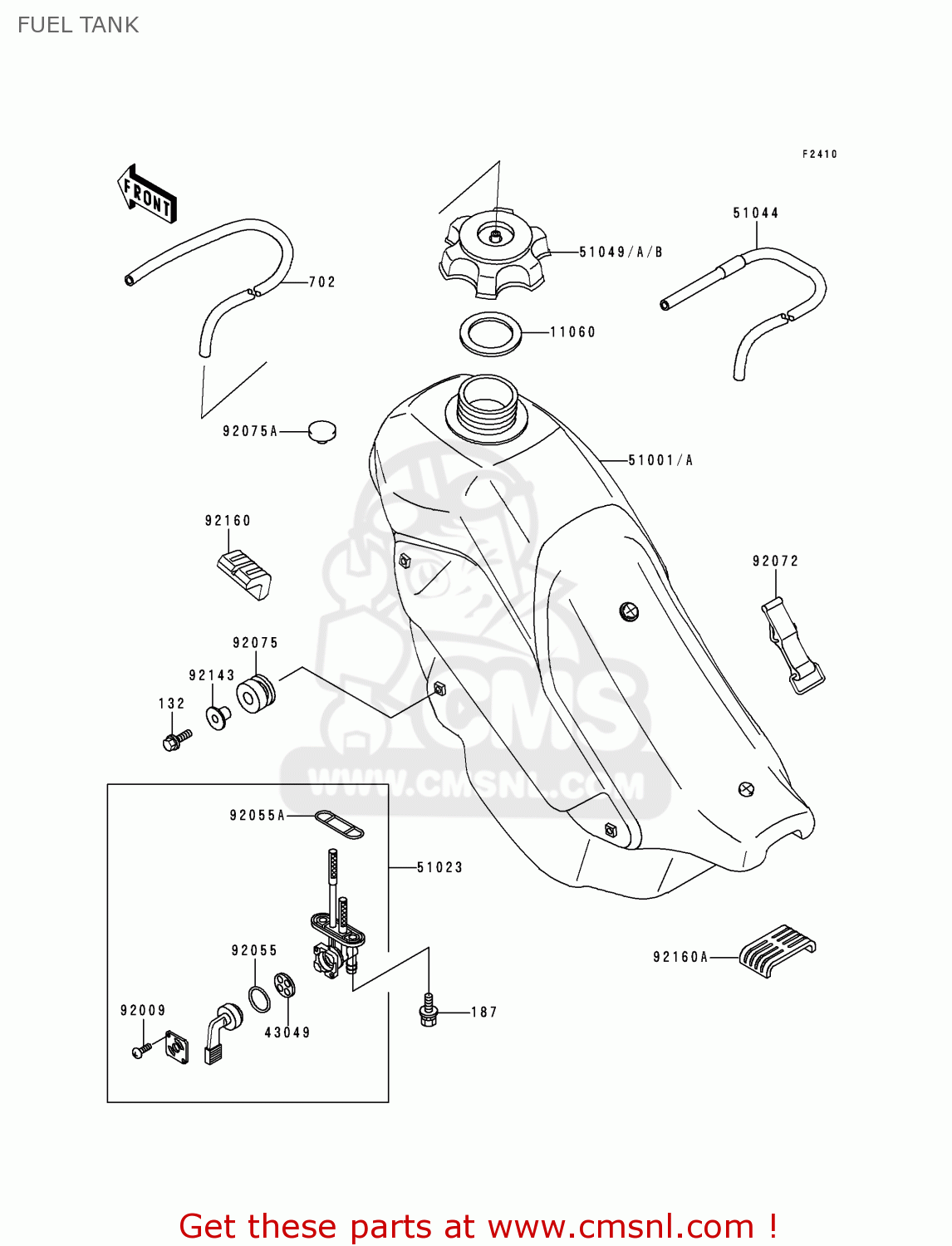 FUEL TANK KDX200-H5 1999 EUROPE