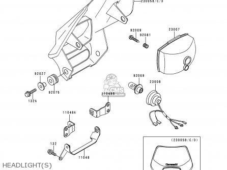 HEADLIGHT(S) - KDX200-H5 1999 EUROPE