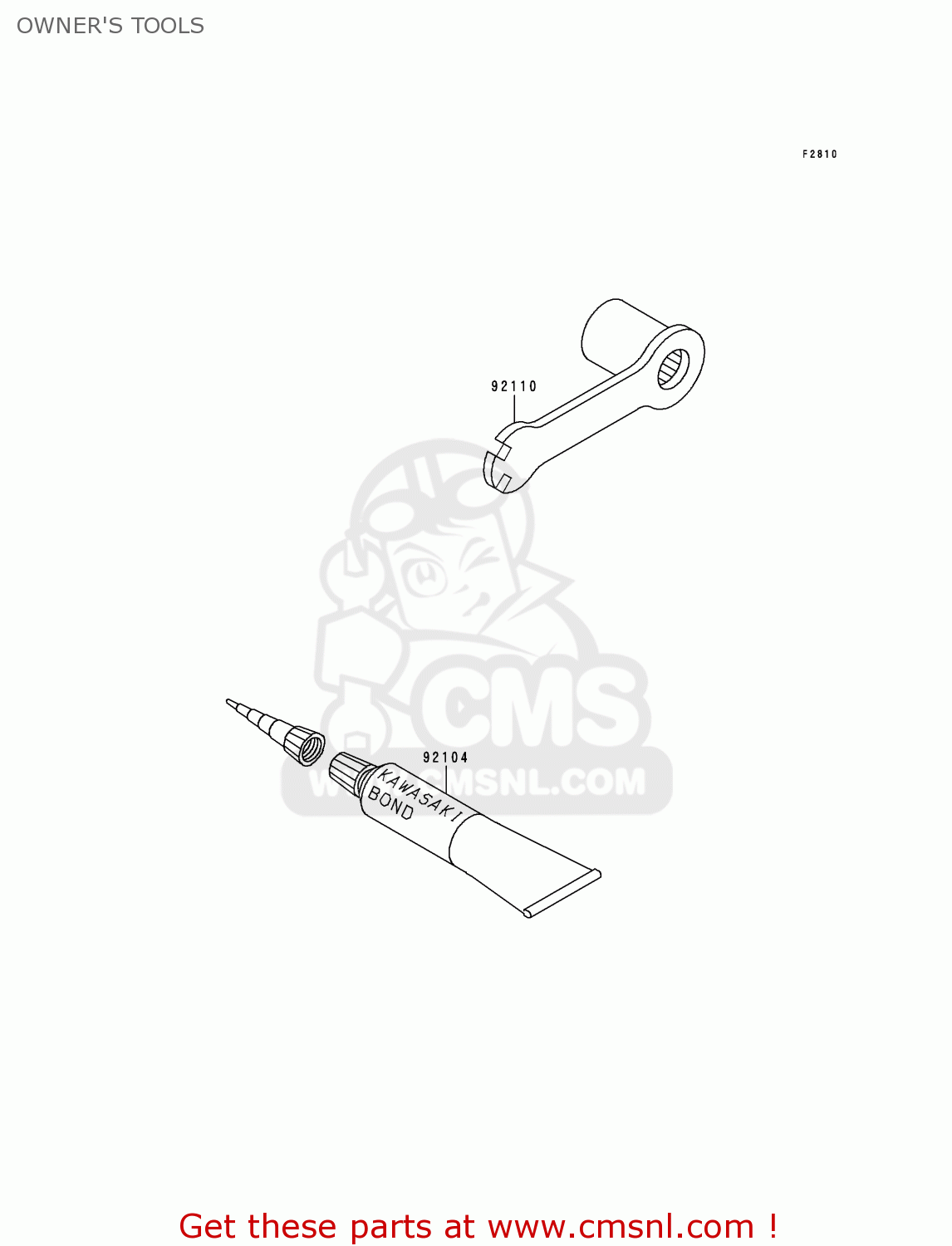 OWNER'S TOOLS KDX200-H5 1999 USA