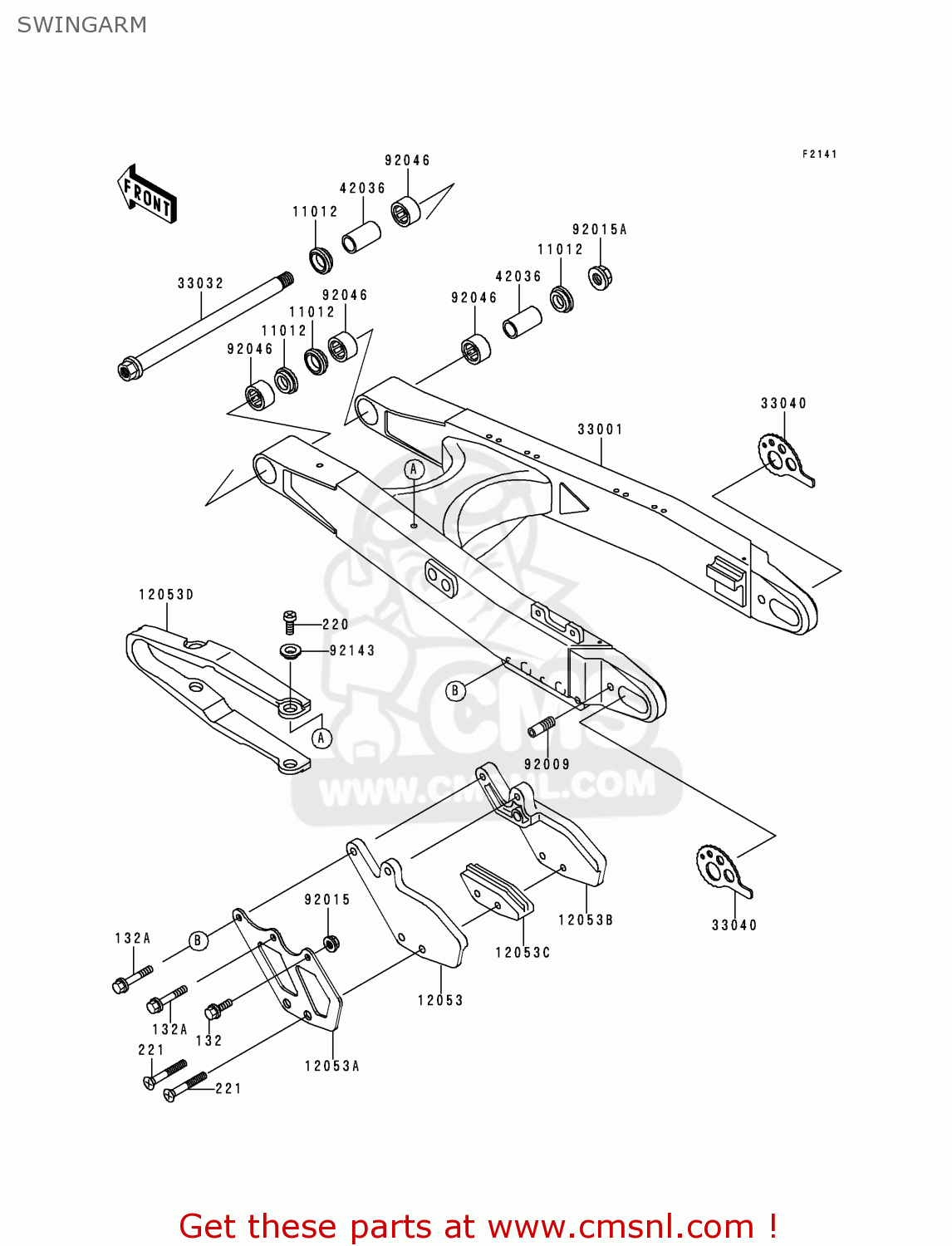 SWINGARM KDX200-H6 2000 EUROPE